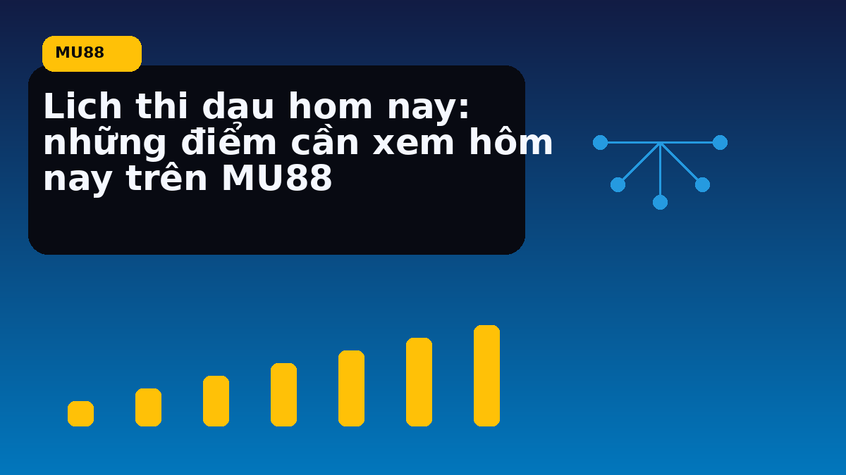 Lịch thi đấu nổi bật trên MU88