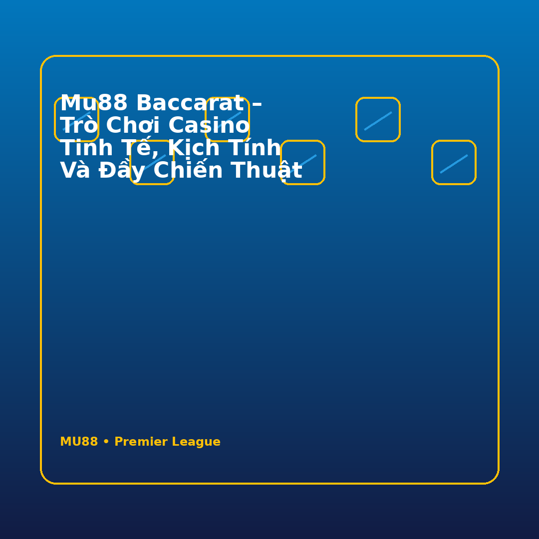 Mu88 Baccarat – Trò chơi casino tinh tế, kịch tính và đầy chiến thuật
